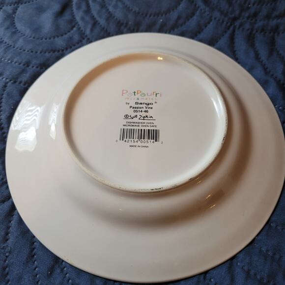 Sango Candy Mountain Salad Plate Sue Zipkin Potpourri Whimsy Boho Vintage - Picture 5 of 7